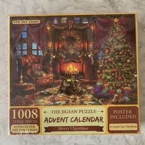 New - The Jigsaw Puzzle Advent Calendar Christmas Celebration 1008 Pieces